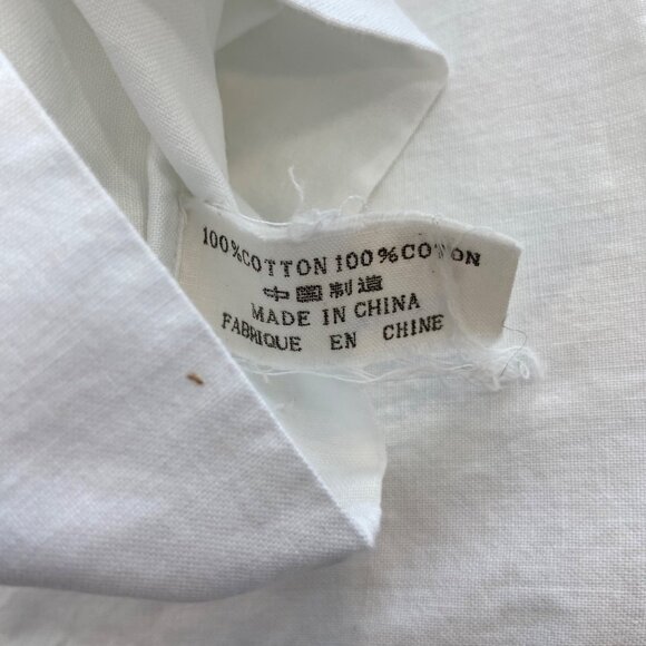 Vintage pillow cases Floral Embroidered White 100% cotton Cottagecore  bedding - Picture 9 of 15